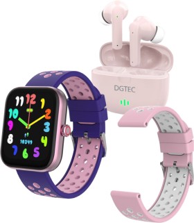 DGTEC-18-Smart-Watch-and-Earphones-Bundle-PurplePink on sale