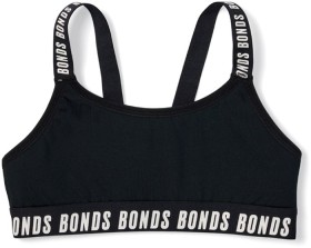 Bonds-Kids-Sport-Crop-Black on sale