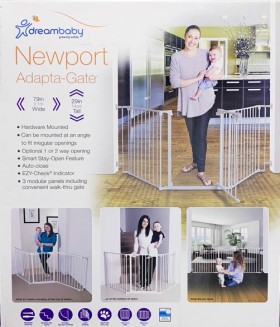 Dreambaby-Newport-Adapta-Gate-White on sale