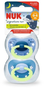 NUK-2-Pack-Signature-Nights-Soothers on sale