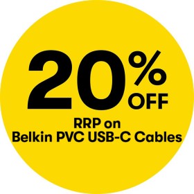 20-off-RRP-on-Belkin-PVC-USB-C-Cables on sale