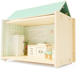 NEW-7-Piece-Wooden-Modular-Dollhouse-Kitchen-and-Dining-Room on sale
