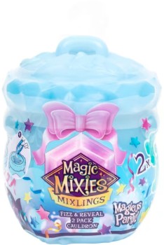 Magic-Mixies-Mixlings-Magicus-Party-Fizz-Reveal-2-Pack-Cauldron-Assorted on sale