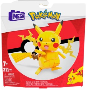 211-Piece-Mega-Pokemon-Build-and-Show-Pikachu-Set on sale