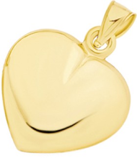 9ct-Gold-Heart-Pendant on sale