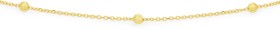 9ct-Gold-45cm-Beaded-Solid-Cable-Chain on sale
