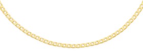 9ct-Gold-45cm-Diamond-cut-Curb-Chain on sale