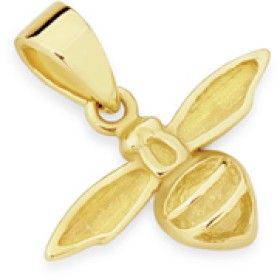 9ct-Gold-Bumble-Bee-Pendant on sale