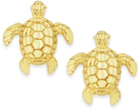 9ct-Gold-Sea-Turtle-Stud-Earrings on sale