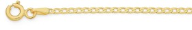 9ct-Gold-19cm-Diamond-cut-Curb-Bracelet on sale