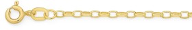 9ct-Gold-19cm-Solid-Oval-Belcher-Bracelet on sale