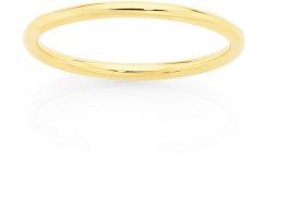 9ct-Gold-15mm-Plain-Stacker-Ring on sale