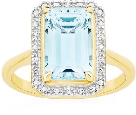 Manhattan-G-Cocktail-Ring-Collection-9ct-Gold-Sky-Blue-Topaz-Ring on sale