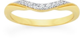 9ct-Gold-Diamond-Curved-Band on sale