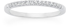 9ct-White-Gold-Diamond-Claw-Set-Band on sale