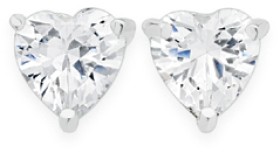 Sterling-Silver-Cubic-Zirconia-Heart-Stud-Earrings on sale