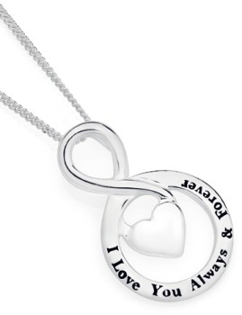 Sterling-Silver-Love-You-Always-Forever-Pendant on sale