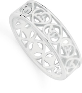 Sterling-Silver-Celtic-Knot-Heart-Ring on sale