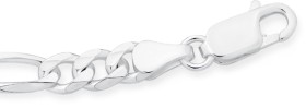 Sterling-Silver-20cm-31-Figaro-Bracelet on sale