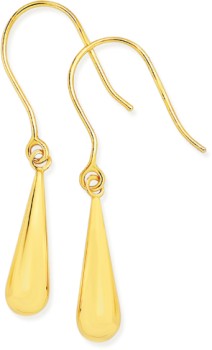 9ct-Gold-Bomber-Drop-Earrings on sale