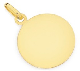 9ct-Gold-14mm-Round-Disc-Pendant on sale