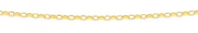 9ct-Gold-45cm-Solid-Oval-Belcher-Chain on sale