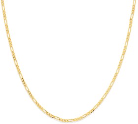 9ct-Gold-45cm-Solid-Figaro-31-Chain on sale