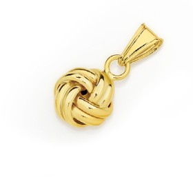 9ct-Gold-Knot-Stud-Pendant on sale