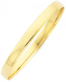 9ct-Gold-7x65mm-Solid-Bangle on sale