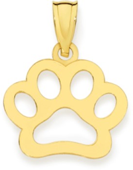 9ct-Gold-Kids-Dog-Paw-Pendant on sale