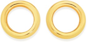9ct-Gold-Open-Circle-Stud-Earrings on sale