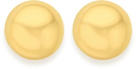 9ct-Gold-8mm-Ball-Stud-Earrings on sale