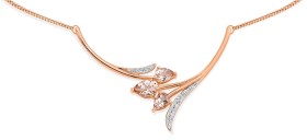 9ct-Rose-Gold-Morganite-and-Diamond-Tulip-Necklet on sale
