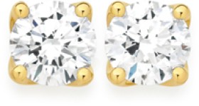 Alora-14ct-Gold-Lab-Grown-Diamond-4-Claw-Stud-Earrings on sale