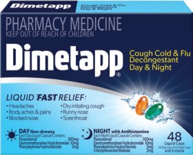 Dimetapp-PE-Day-Night-Cough-Cold-Flu-48-Liquid-Capsules on sale