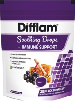 Difflam-Soothing-Drops-Immune-Support-20-Pack-Black-Elderberry on sale