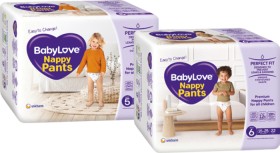 Babylove-Nappy-Pants-22-28-Pack on sale