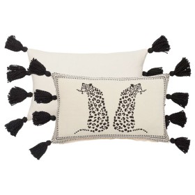 Tanzi-Leopard-Embroidered-Velvet-Oblong-Cushion-by-MUSE on sale
