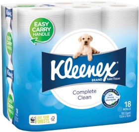 Kleenex-Complete-Clean-Toilet-Tissue-18-Pack on sale