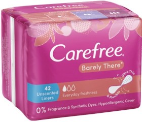 Carefree-Barely-There-Unscented-Liners-42-Pack on sale
