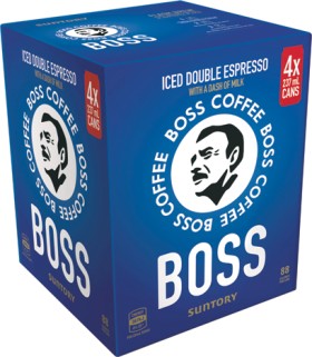 Suntory-Boss-Coffee-4x237mL-Selected-Varieties on sale