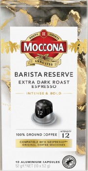 Moccona-Barista-Reserve-Coffee-Capsules-10-Pack-Selected-Varieties on sale