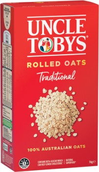 Uncle-Tobys-Rolled-Oats-1kg-Quick-Sachets-or-Delicious-Blends-8-10-Pack-Selected-Varieties on sale