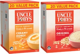 Uncle-Tobys-Rolled-Oats-Quick-Sachets-20-Value-Pack-Selected-Varieties on sale