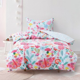 Kids-House-Butterfly-Flannelette-Quilt-Cover-Set on sale