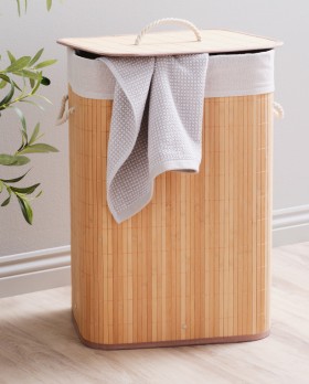 KOO-Bamboo-Laundry-Hamper-40x30x60cm on sale