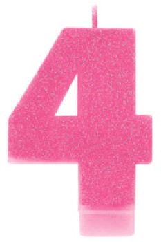Pink-Number-4-Candle on sale