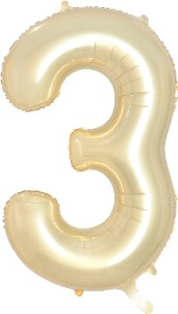 Decrotex-Gold-Luxe-Number-3-Foil-Balloon-86cm on sale