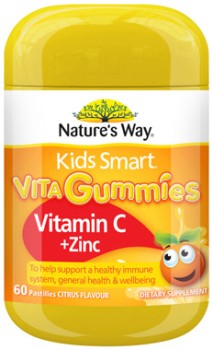 Natures-Way-Kids-Smart-Vita-Gummies-Vitamin-C-Zinc-60-Pastilles on sale