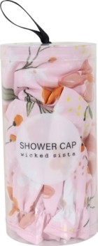 Wicked-Sista-Shower-Cap-Cylinder-Abstract-Floral on sale